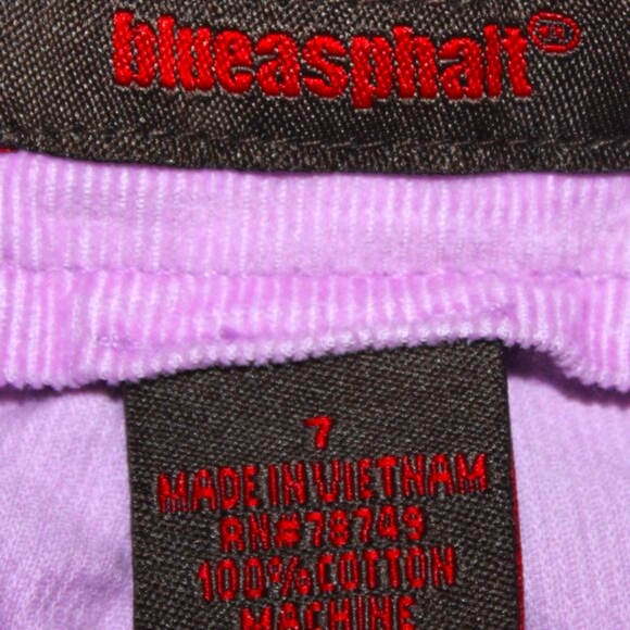 Blue Asphalt Purple Corduroy Drawstring Pants - Picture 9 of 9